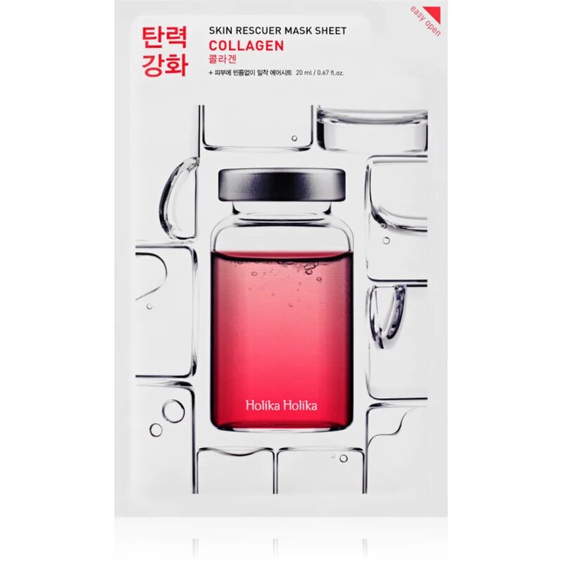 Holika Holika Skin Rescuer Collagen maska iz platna z učvrstitvenim učinkom s kolagenom 20 ml