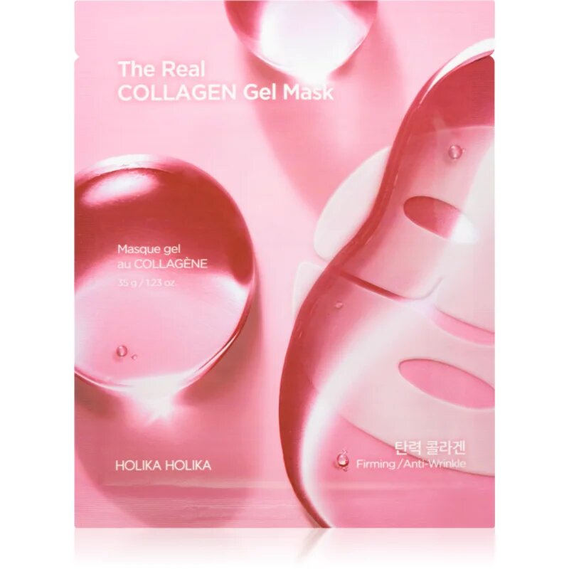 Holika Holika The Real Collagen Gel Mask maska iz platna s kolagenom 35 g