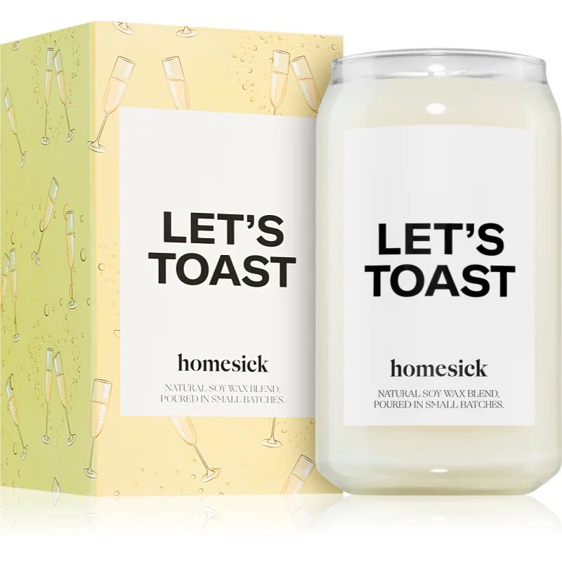 homesick Let's Toast dišeča sveča 390 g
