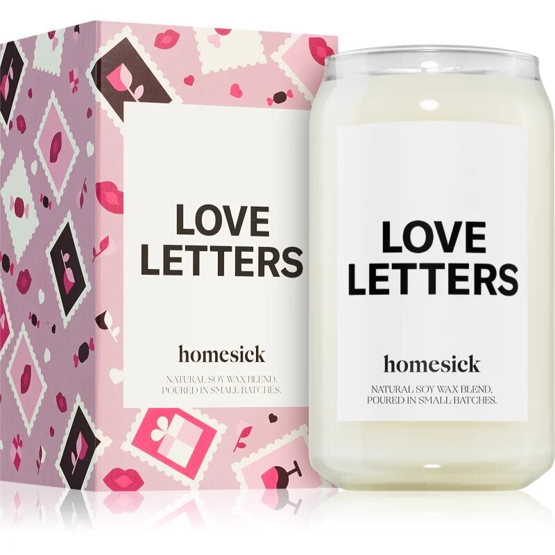 homesick Love Letters dišeča sveča 390 g
