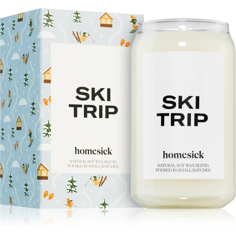 homesick Ski Trip dišeča sveča 390 g