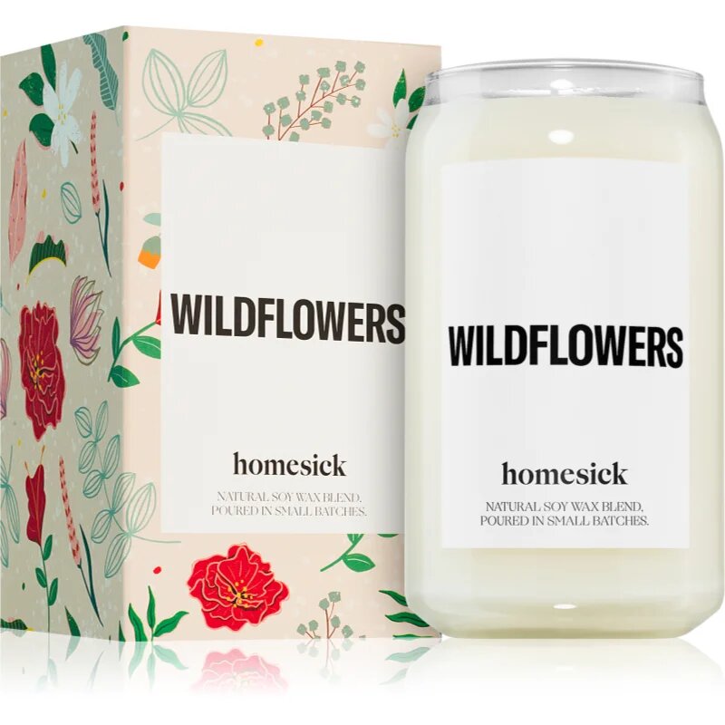 homesick Wildflowers dišeča sveča 390 g