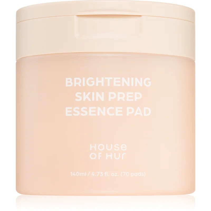 House of Hur Brightening Skin Prep Essence Pad tonizirajoče blazinice za poenotenje tona kože 140 ml