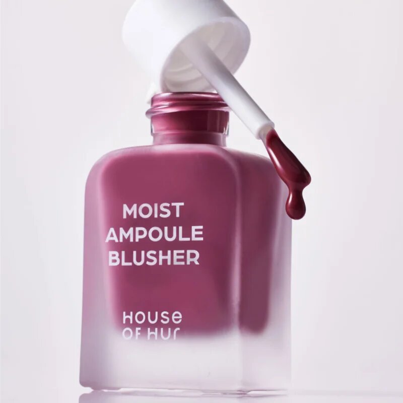House of Hur Moist Ampoule Blusher tekoče rdečilo mini odtenek 08 Berry Purple 10 ml