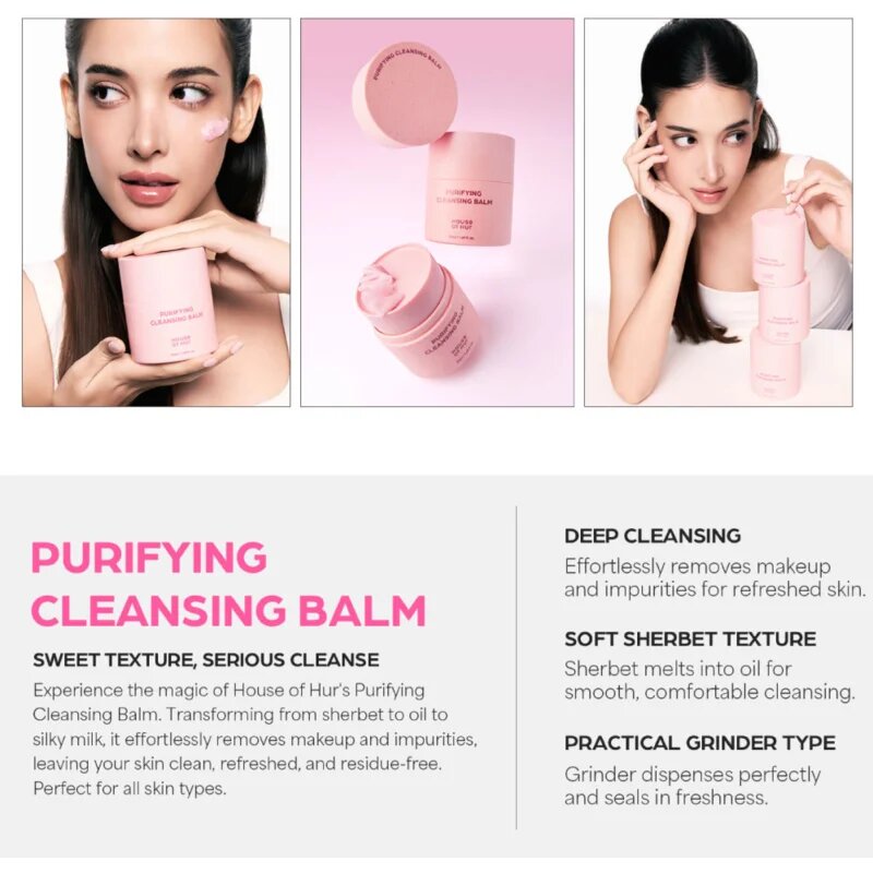 House of Hur Purifying Cleansing Balm hranilni čistilni balzam za regulacijo sebuma 50 ml