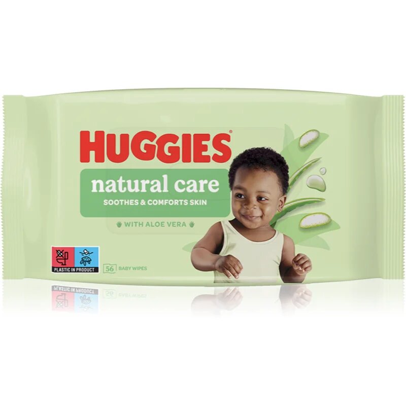 Huggies Natural Care čistilni robčki z aloe vero 56 kos