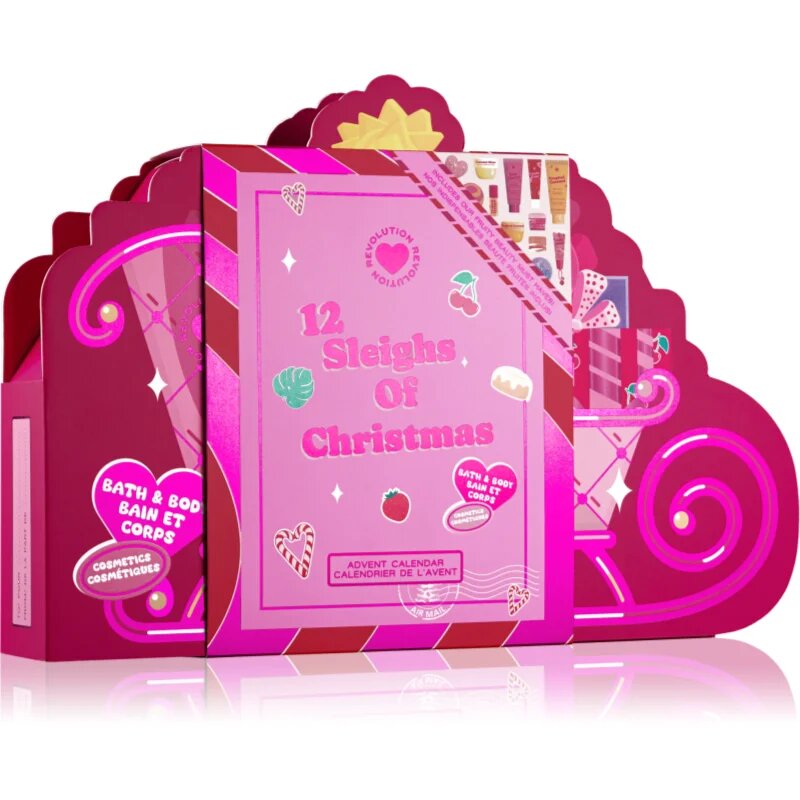 I Heart Revolution Advent Calendar 12 Sleighs of Christmas adventni koledar za telo in obraz