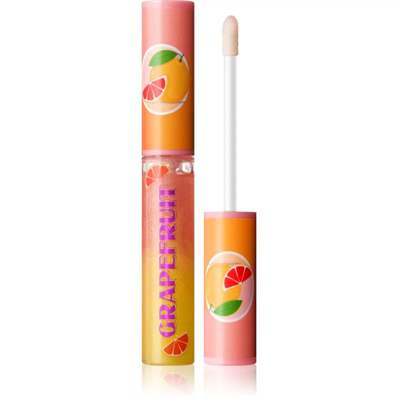 I Heart Revolution Fruity Grapefruit Fizz sijaj za ustnice z bleščicami z vonjem Grapefruit 7 ml