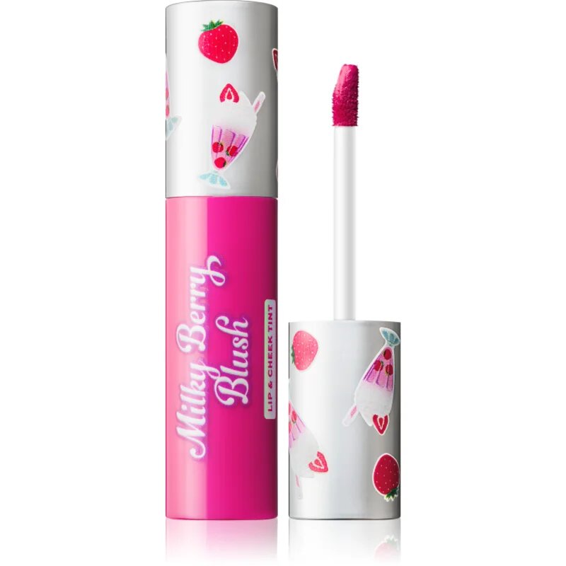 I Heart Revolution Milkshake Milky Berry Blush večnamensko ličilo za ustnice in lica odtenek Berry Burst 10 ml