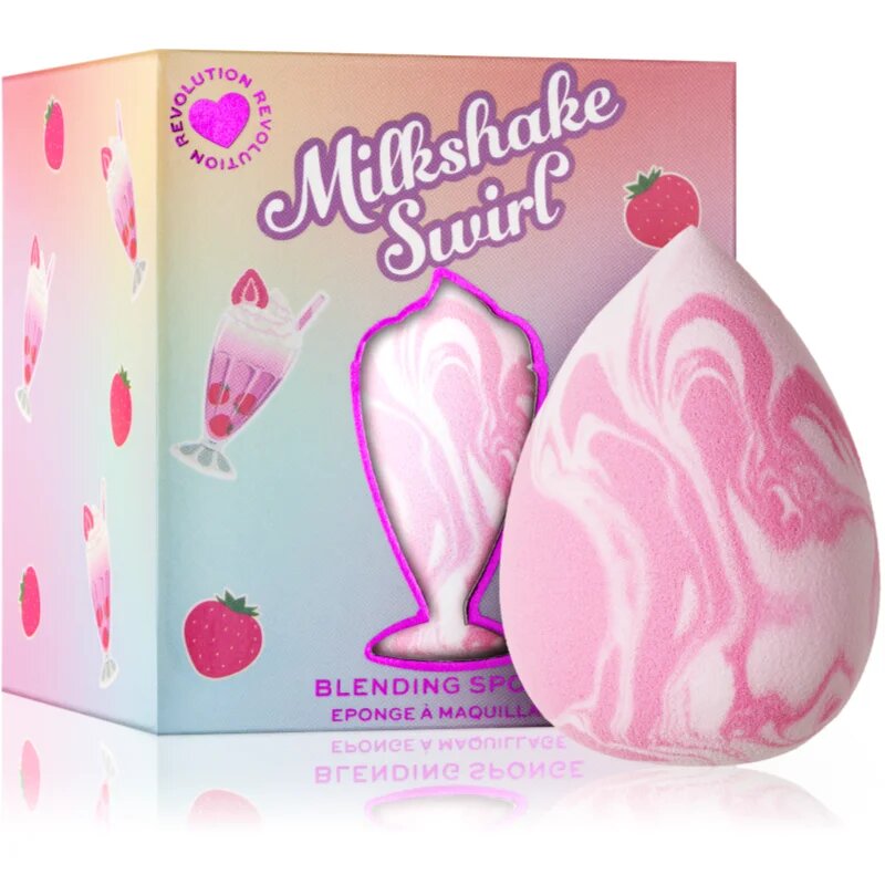 I Heart Revolution Milkshake Strawberry Swirl gobica za tekoči puder 2 g