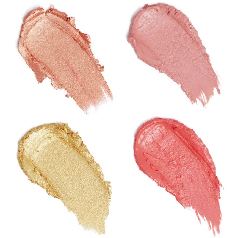 I Heart Revolution Sweet Chilli Blush & Highlight Quad paleta osvetljevalcev in rdečil 4x0.9 g