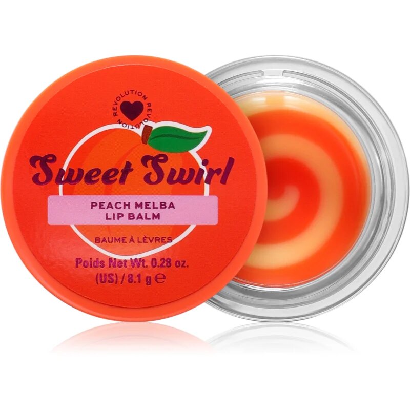 I Heart Revolution Sweet Swirl Lip Mask vlažilni balzam za ustnice odtenek Peach Melba 8.1 g