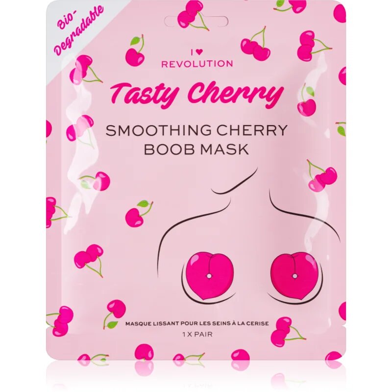 I Heart Revolution Tasty Cherry intenzivna hidrogelna maska za učvrstitev kože dekolteja 1 kos