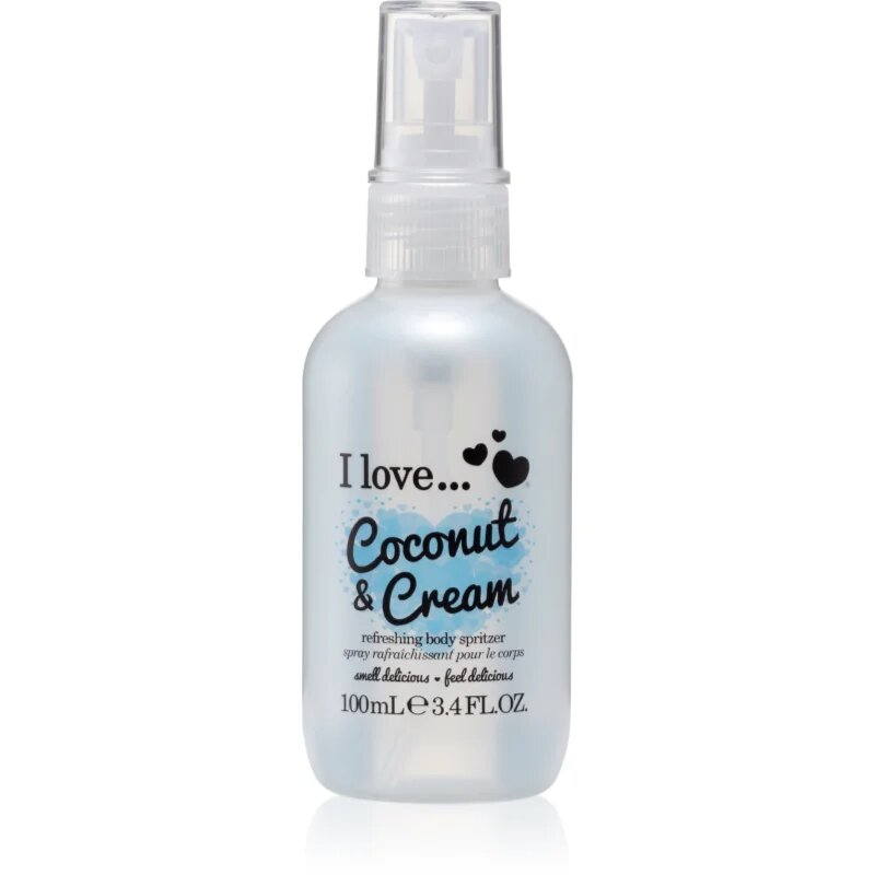 I Love Coconut & Cream osvežujoče pršilo za telo za ženske 100 ml