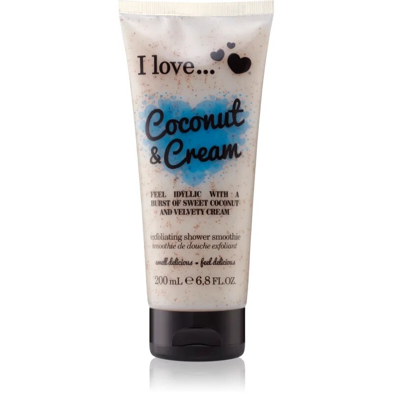 I Love Coconut & Cream piling za prhanje 200 ml