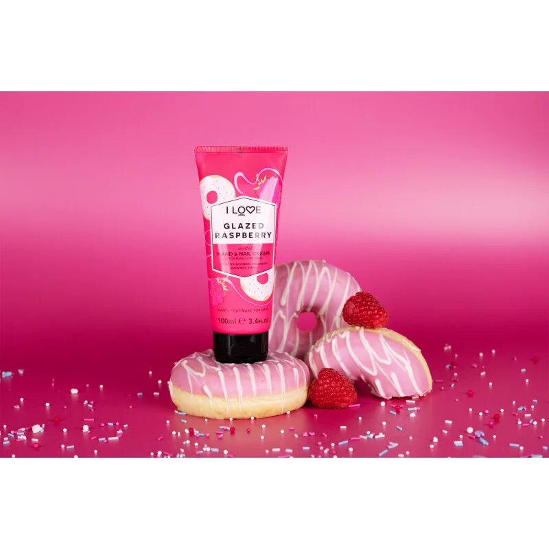 I Love Glazed Raspberry krema za roke 100 ml
