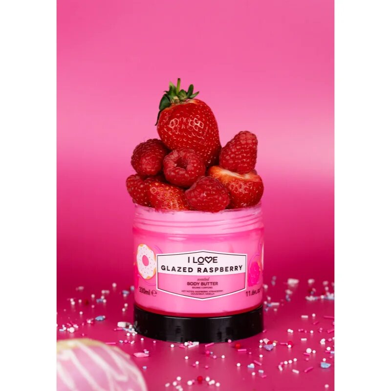 I Love Glazed Raspberry maslo za telo 330 ml