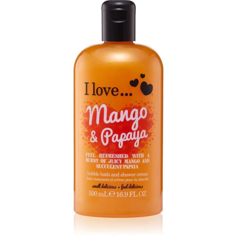 I Love Mango & Papaya krema za prhanje in kopanje 500 ml