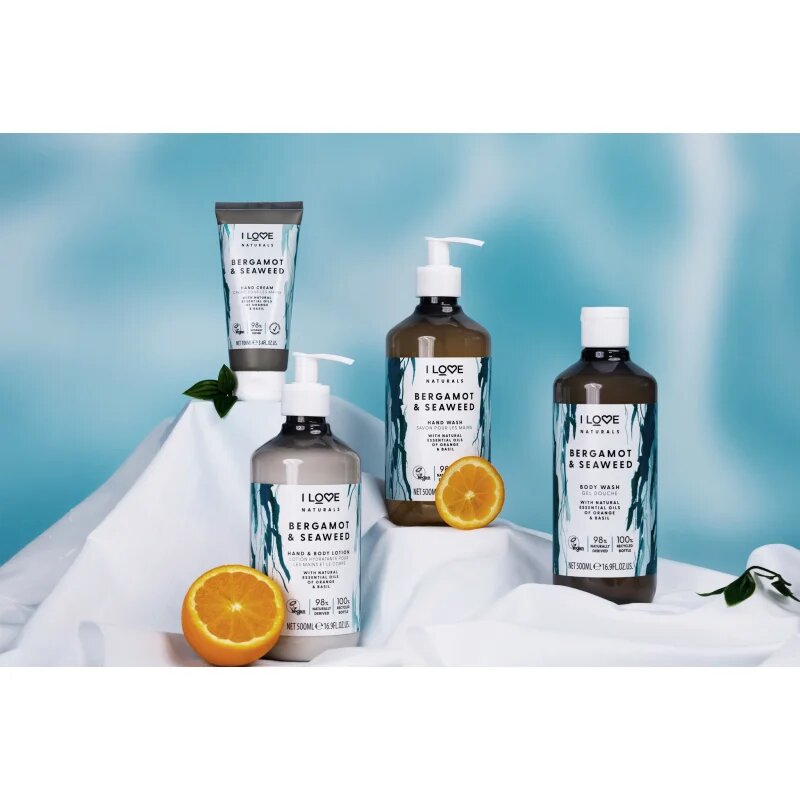 I Love Naturals Bergamot & Seaweed losjon za roke in telo 500 ml