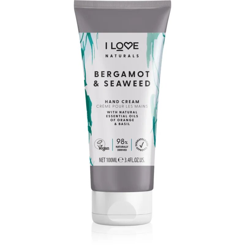I Love Naturals Bergamot & Seaweed naravna krema za roke 100 ml