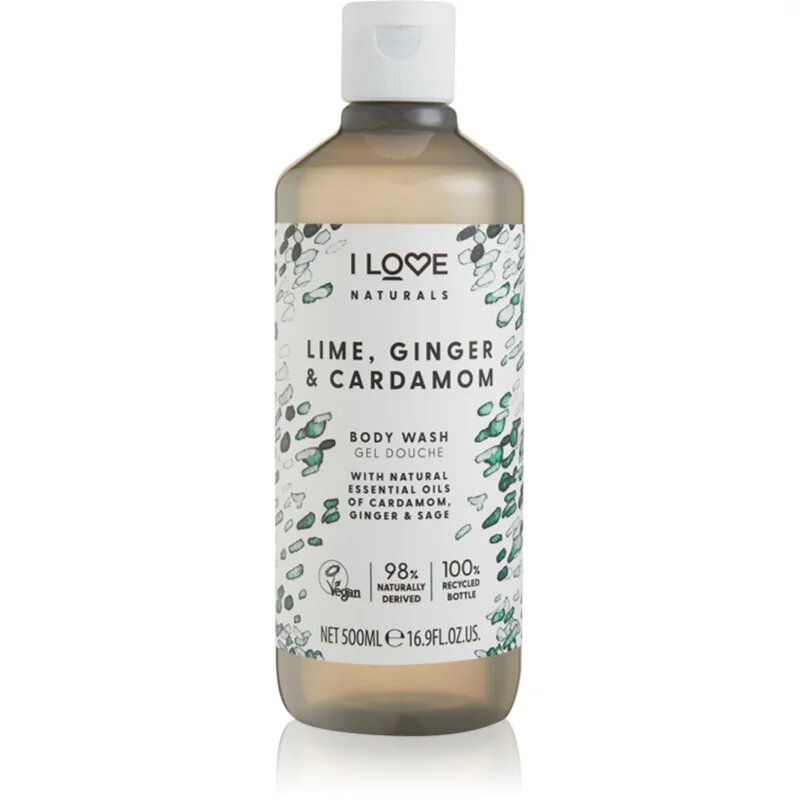I Love Naturals Lime Ginger & Cardamom gel za prhanje 500 ml