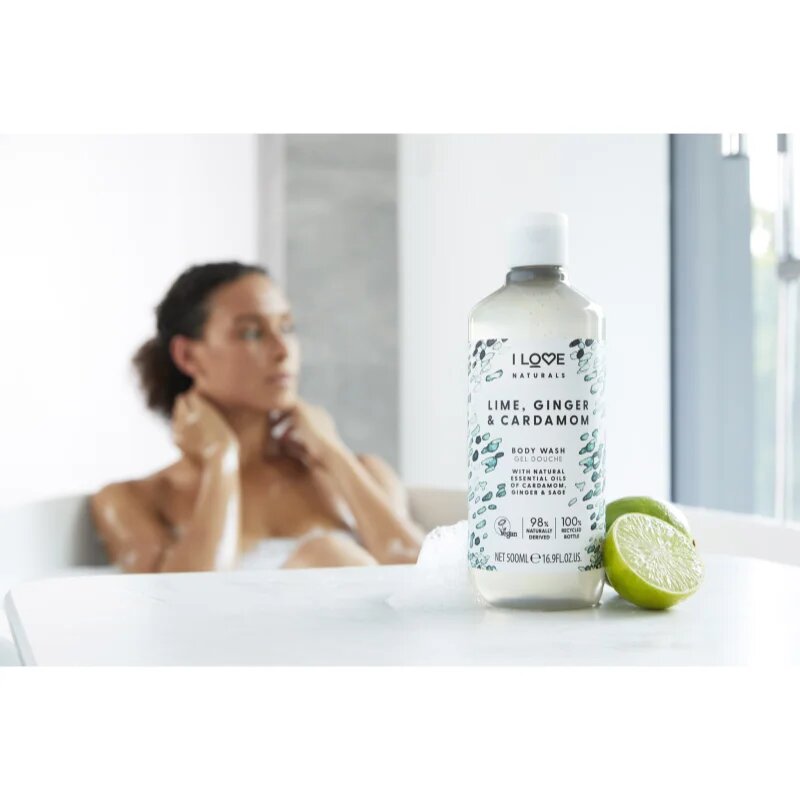 I Love Naturals Lime Ginger & Cardamom gel za prhanje 500 ml