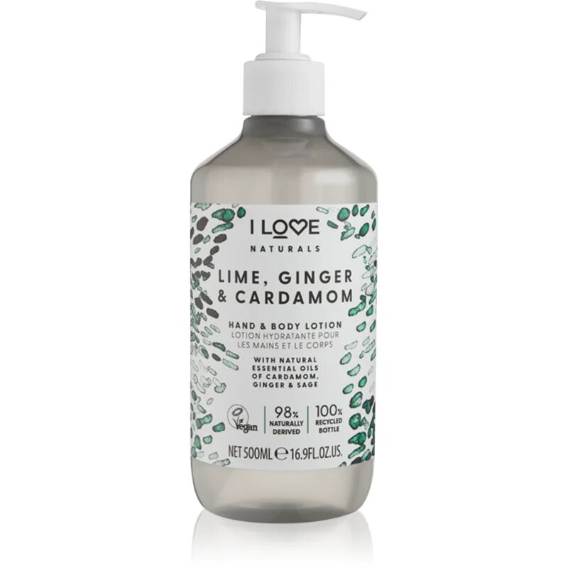 I Love Naturals Lime Ginger & Cardamom losjon za telo 500 ml