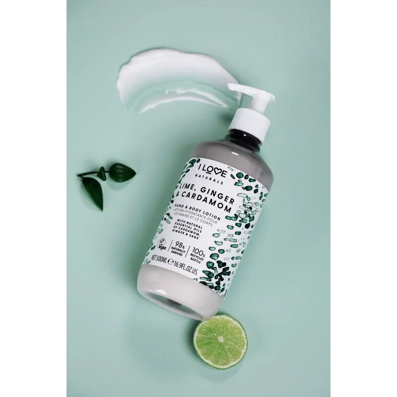 I Love Naturals Lime Ginger & Cardamom losjon za telo 500 ml