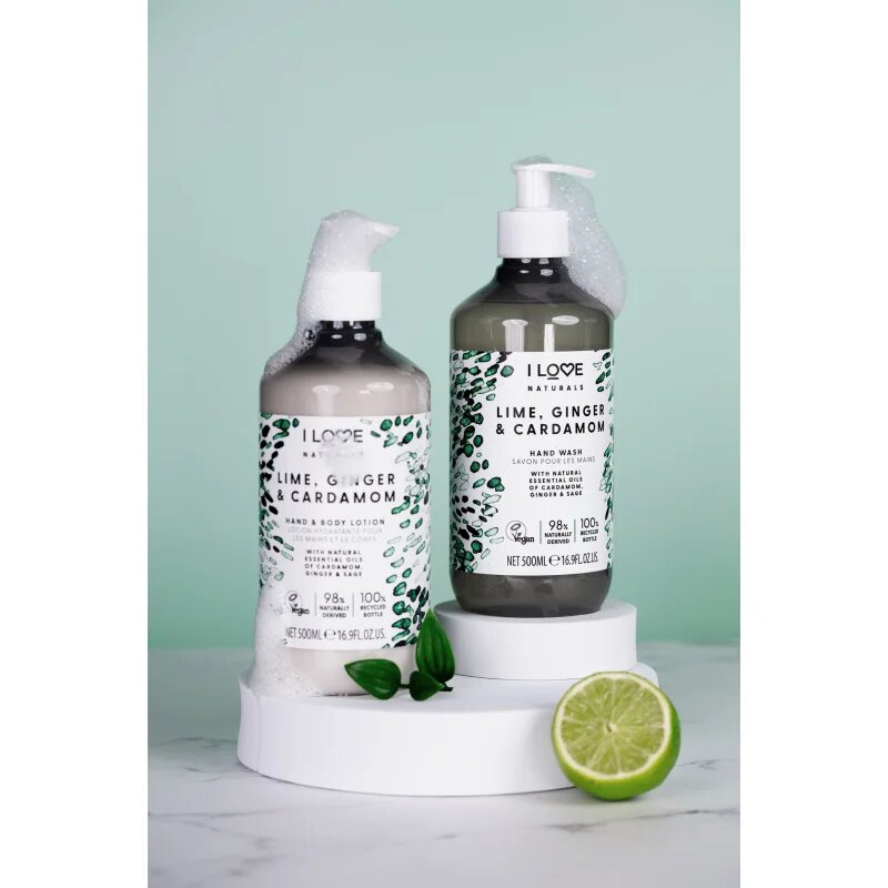 I Love Naturals Lime Ginger & Cardamom losjon za telo 500 ml