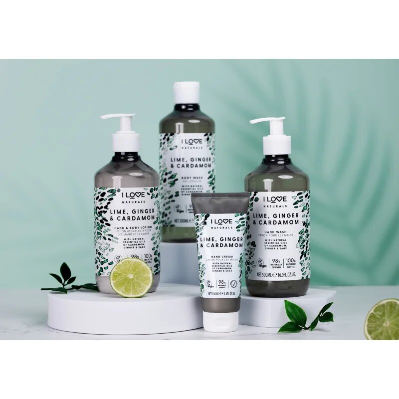 I Love Naturals Lime Ginger & Cardamom losjon za telo 500 ml