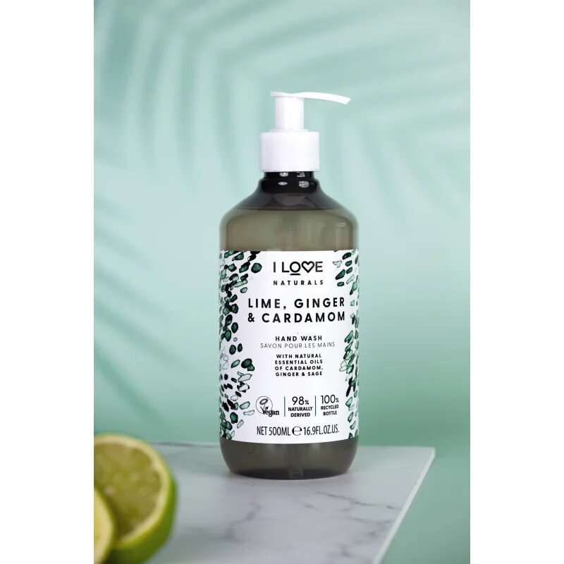 I Love Naturals Lime Ginger & Cardamom tekoče milo za roke 500 ml