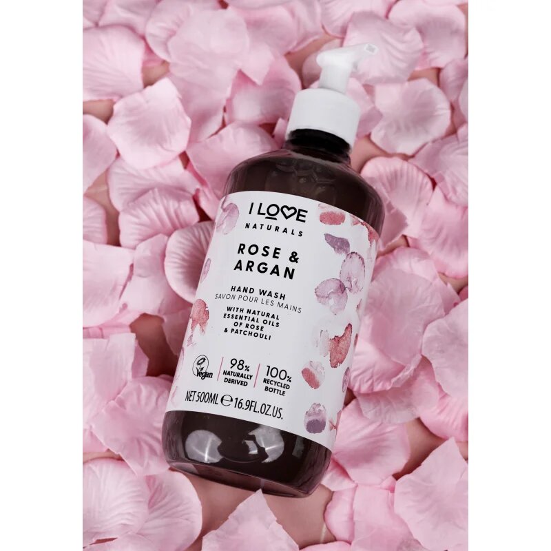 I Love Naturals Rose & Argan tekoče milo za roke 500 ml