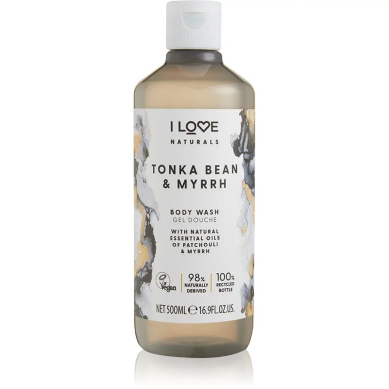 I Love Naturals Tonka Bean & Myrrh gel za prhanje 500 ml