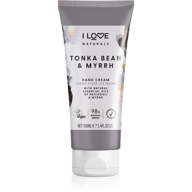 I Love Naturals Tonka Bean & Myrrh krema za roke 100 ml