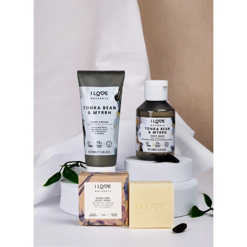 I Love Naturals Tonka Bean & Myrrh krema za roke 100 ml