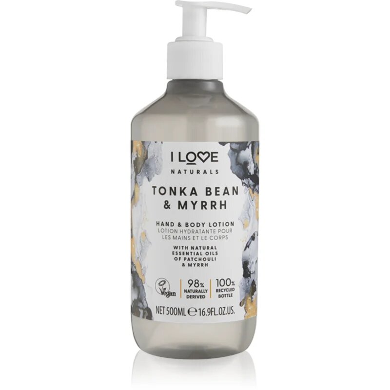 I Love Naturals Tonka Bean & Myrrh losjon za telo 500 ml