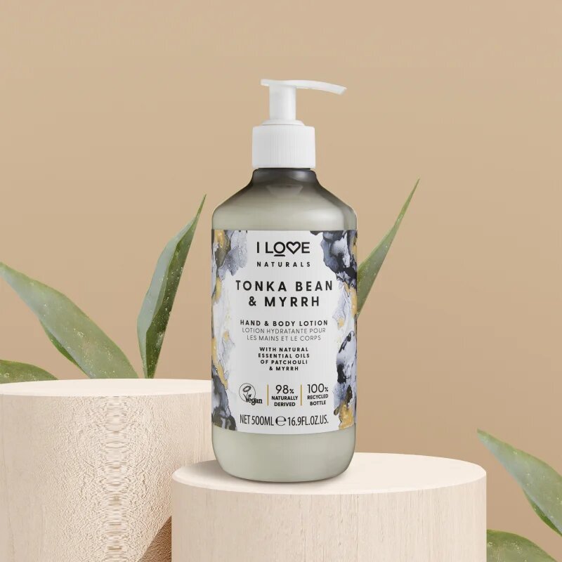 I Love Naturals Tonka Bean & Myrrh losjon za telo 500 ml