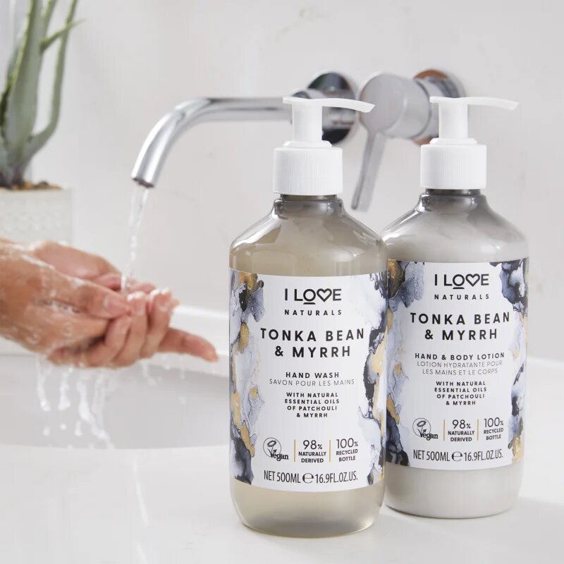 I Love Naturals Tonka Bean & Myrrh tekoče milo za roke 500 ml