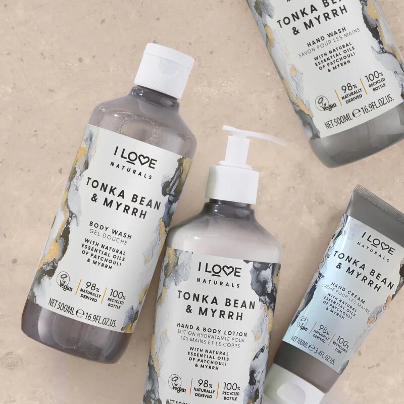 I Love Naturals Tonka Bean & Myrrh tekoče milo za roke 500 ml