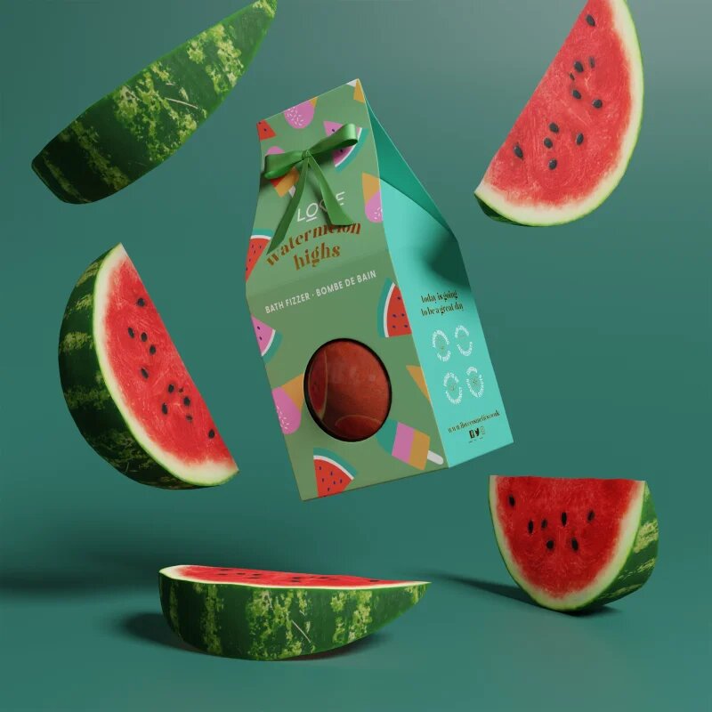 I Love Special Moments Watermelon Highs kroglica za kopel 140 g