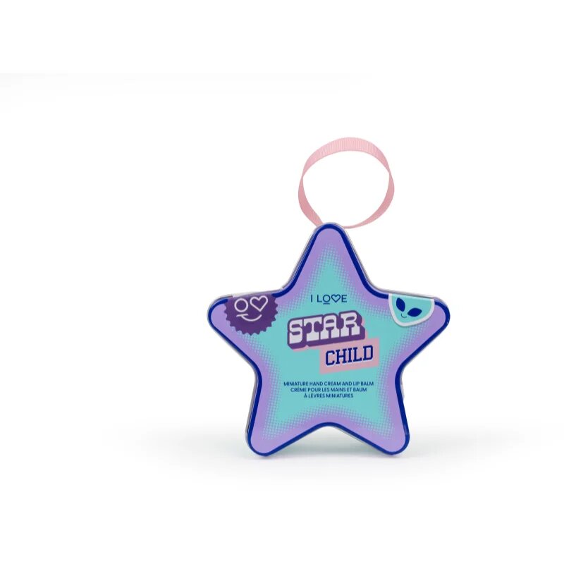 I Love Star Child darilni set kovinska škatla