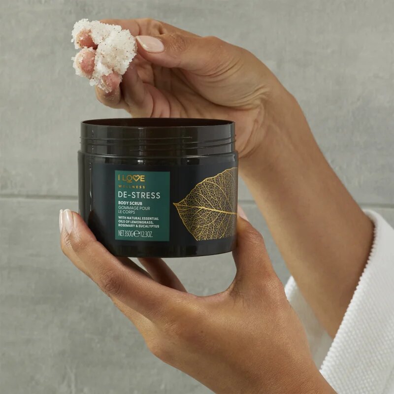 I Love Wellness De-Stress piling za telo s soljo 350 g