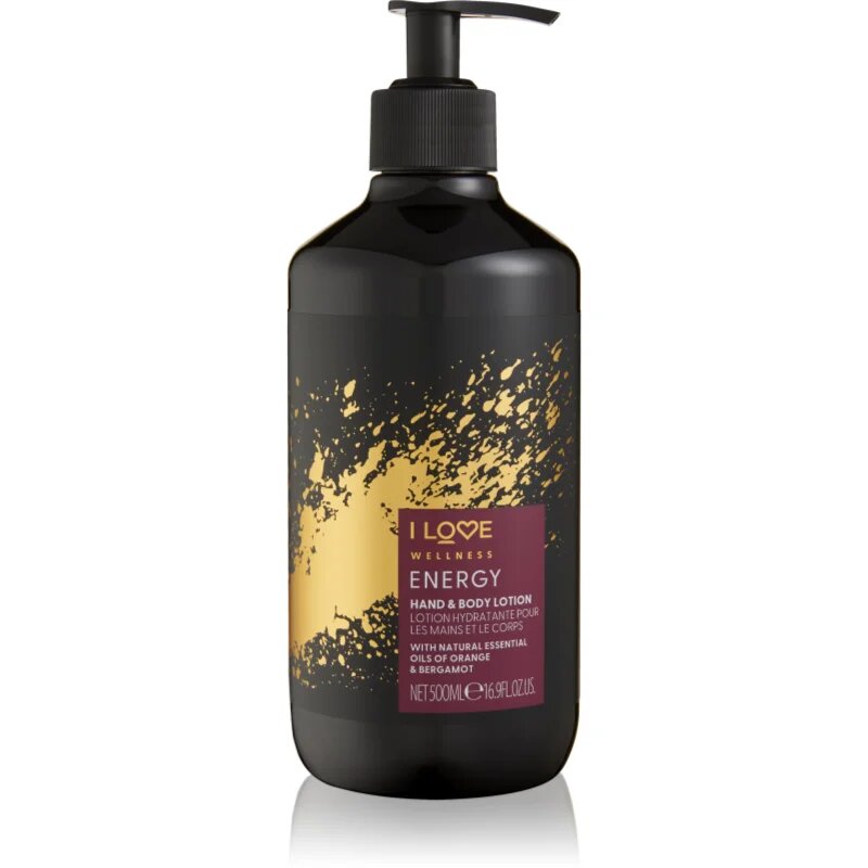 I Love Wellness Energy vlažilni losjon za roke in telo 500 ml