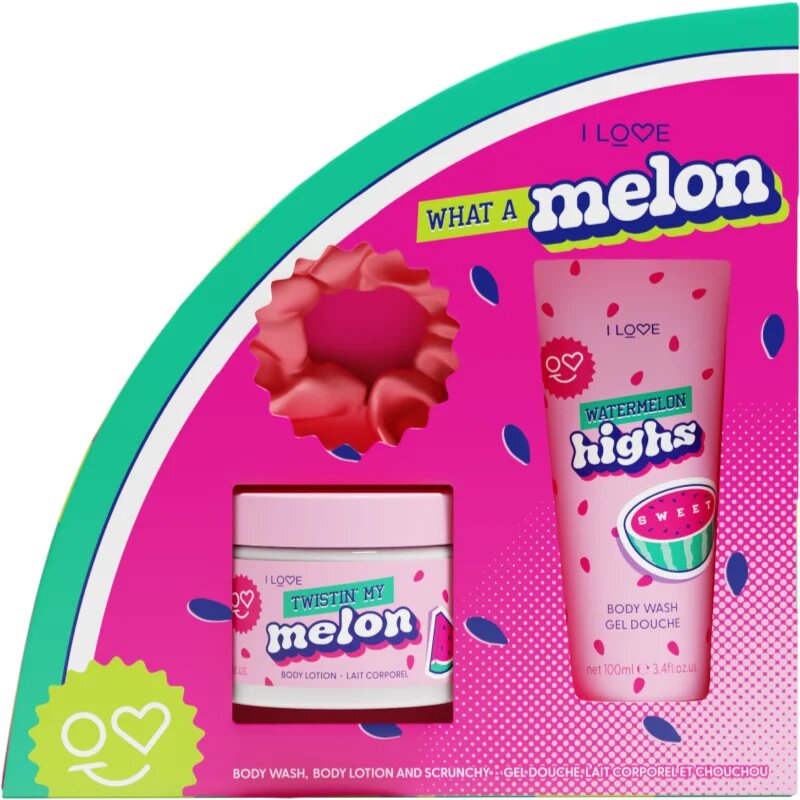 I Love What a Melon darilni set za telo