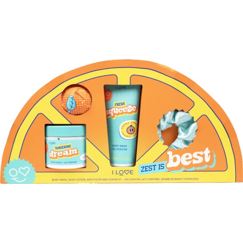 I Love Zest is Best darilni set za kopel dišave Zesty Orange