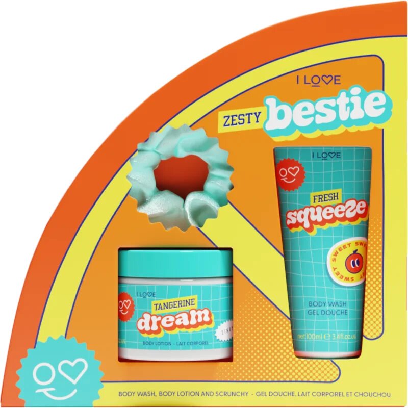 I Love Zesty Bestie darilni set dišave Zesty Orange