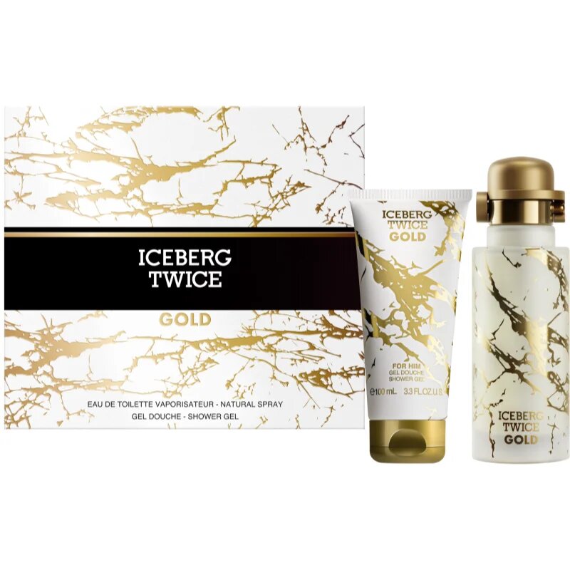 Iceberg Twice Gold darilni set za moške 1 kos
