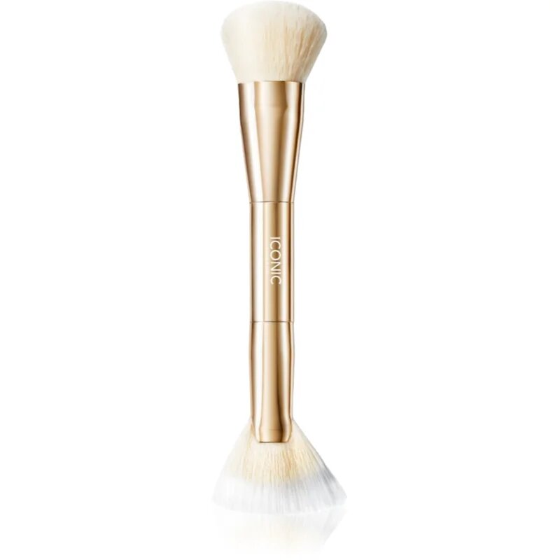 ICONIC London Cheek Glow Duo Brush obojestranski čopič 1 kos