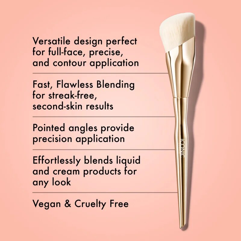 ICONIC London Complexion Brush čopič za kremasti in tekoči puder 1 kos