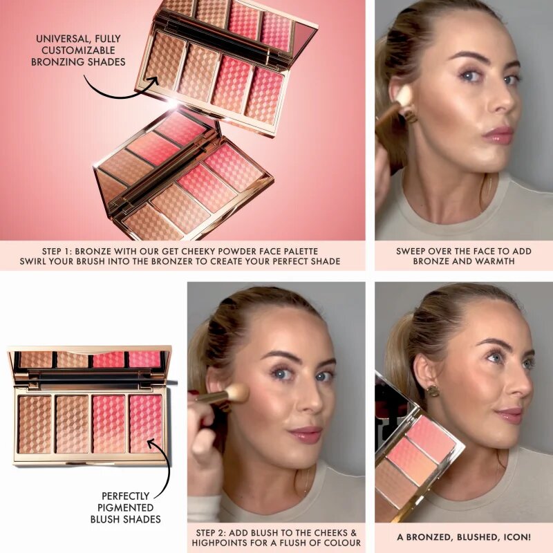 ICONIC London Get Cheeky paleta za lica 4x4 g